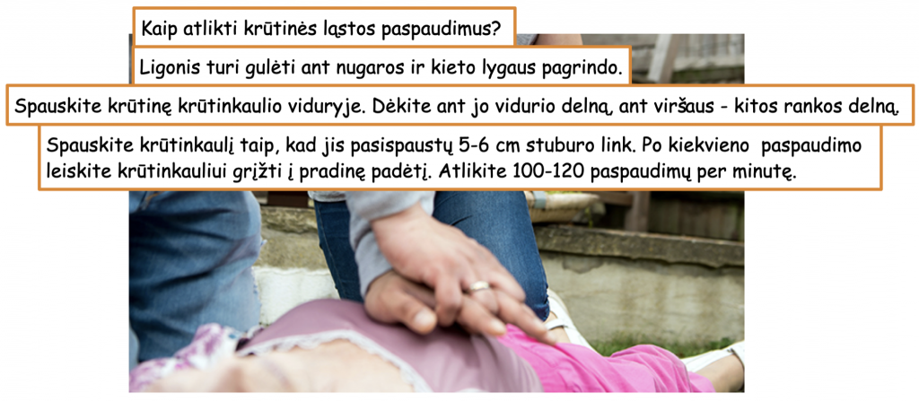 Gaivinimas – krūtinės ląstos paspaudimai