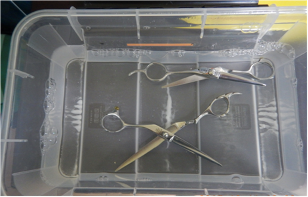 Instrumentų valymo, dezinfekcijos, sterilizacijos taisyklės-apsemti įrankiai